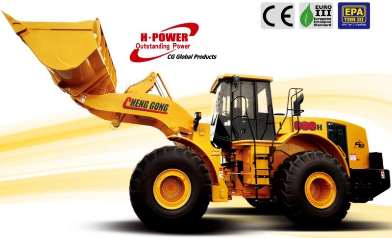 CG990H (CE) Современный колесный погрузчик(Грузоподъемность, кг:9000)